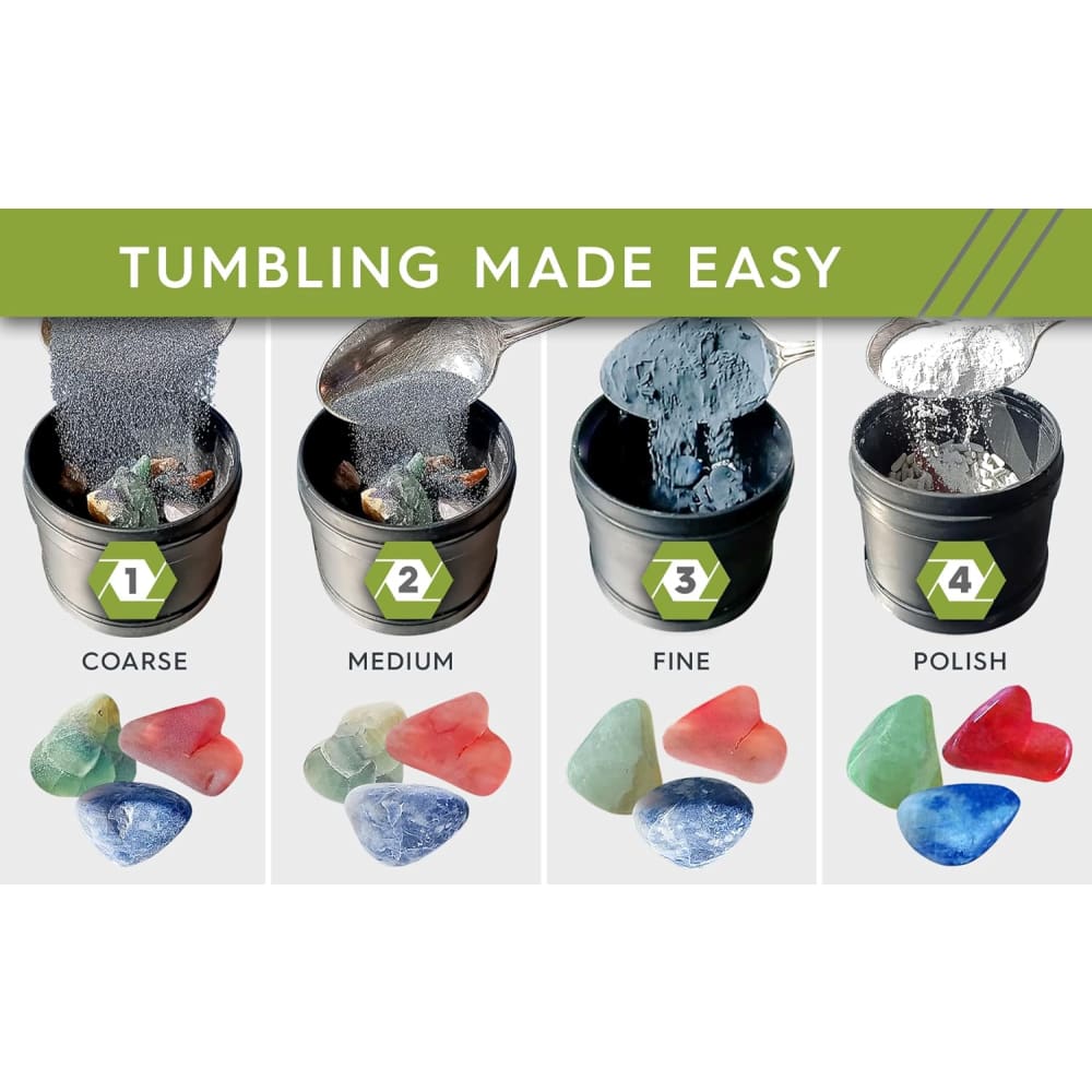 Large and Small Ceramic Tumbling Media Mixture - 1.5 Lbs. - Rock Tumbling