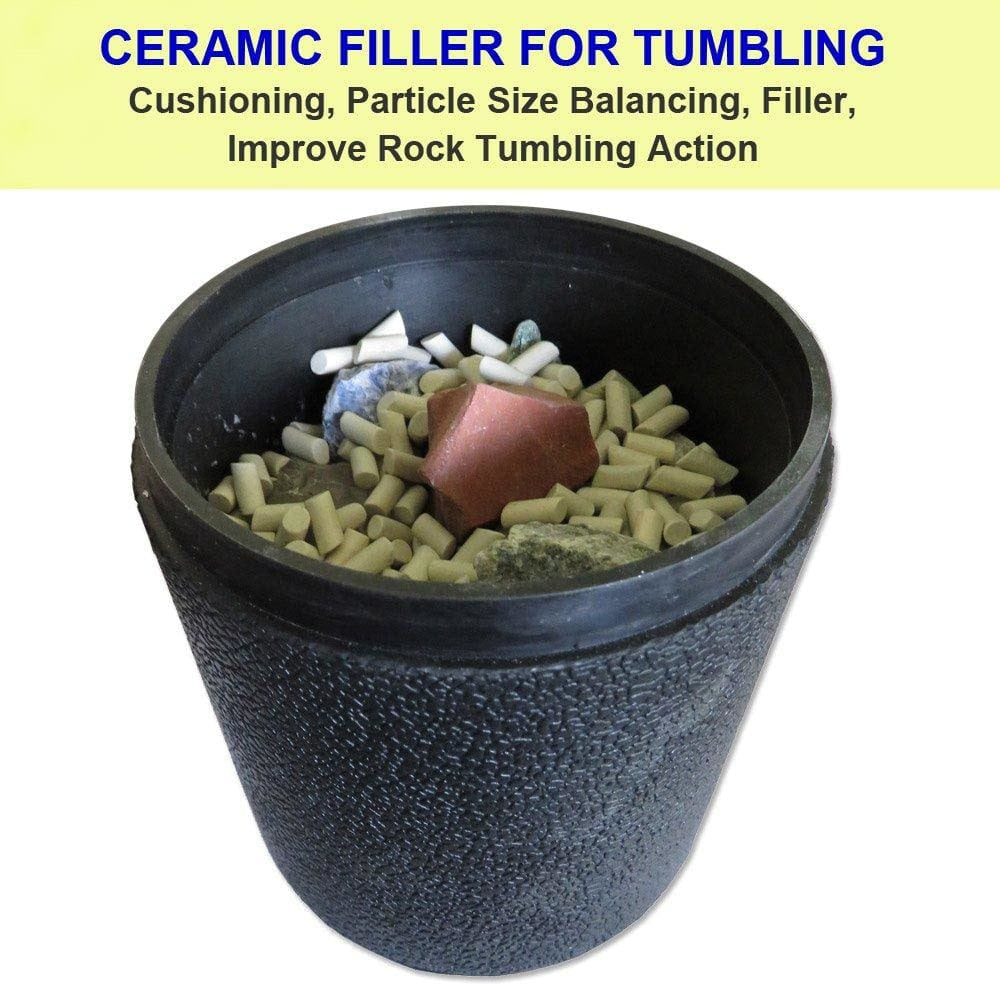 Small Ceramic Tumbling Media - 1.5 Lbs. - Rock Tumbling