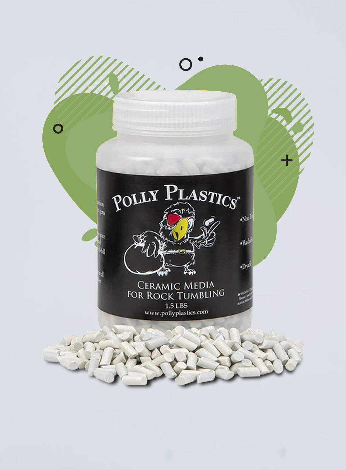 Polly Plastics Polypropylene Plastic Poly Pellets Rock Tumbling Media –  ToysCentral - Europe