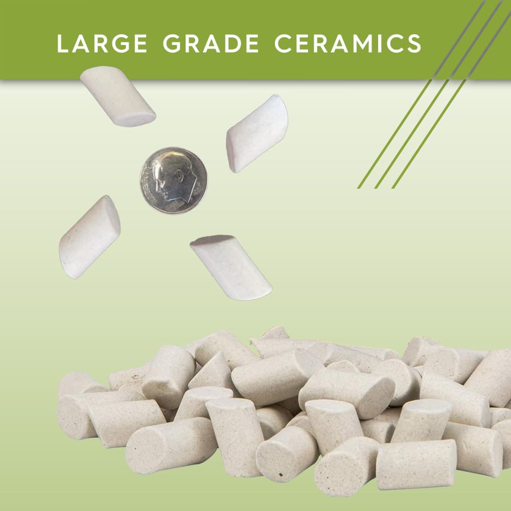 Large Ceramic Rock Tumbling Media. 2 pack 3 lbs. total - Rock Tumbling