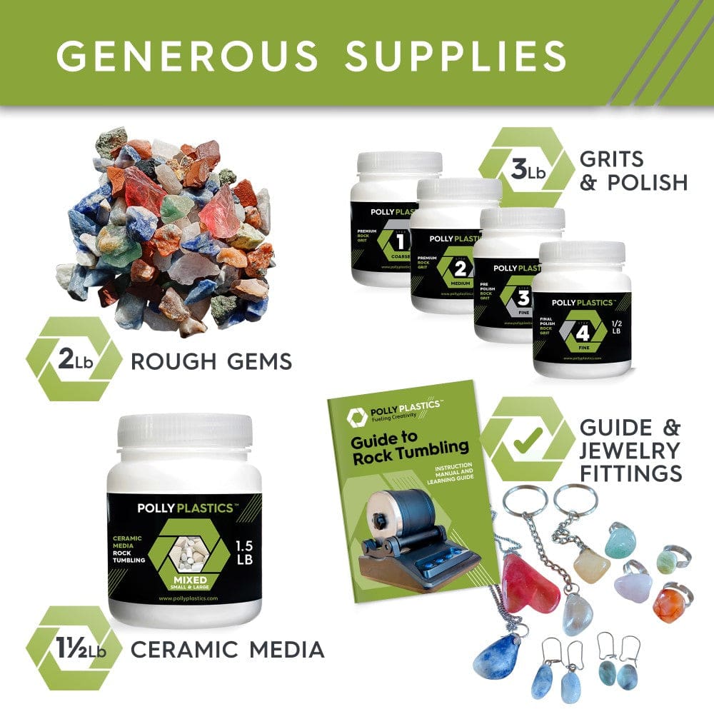 Professional Photo Of Rocks Professional Rock Tumbling Kit | Polly Plastics