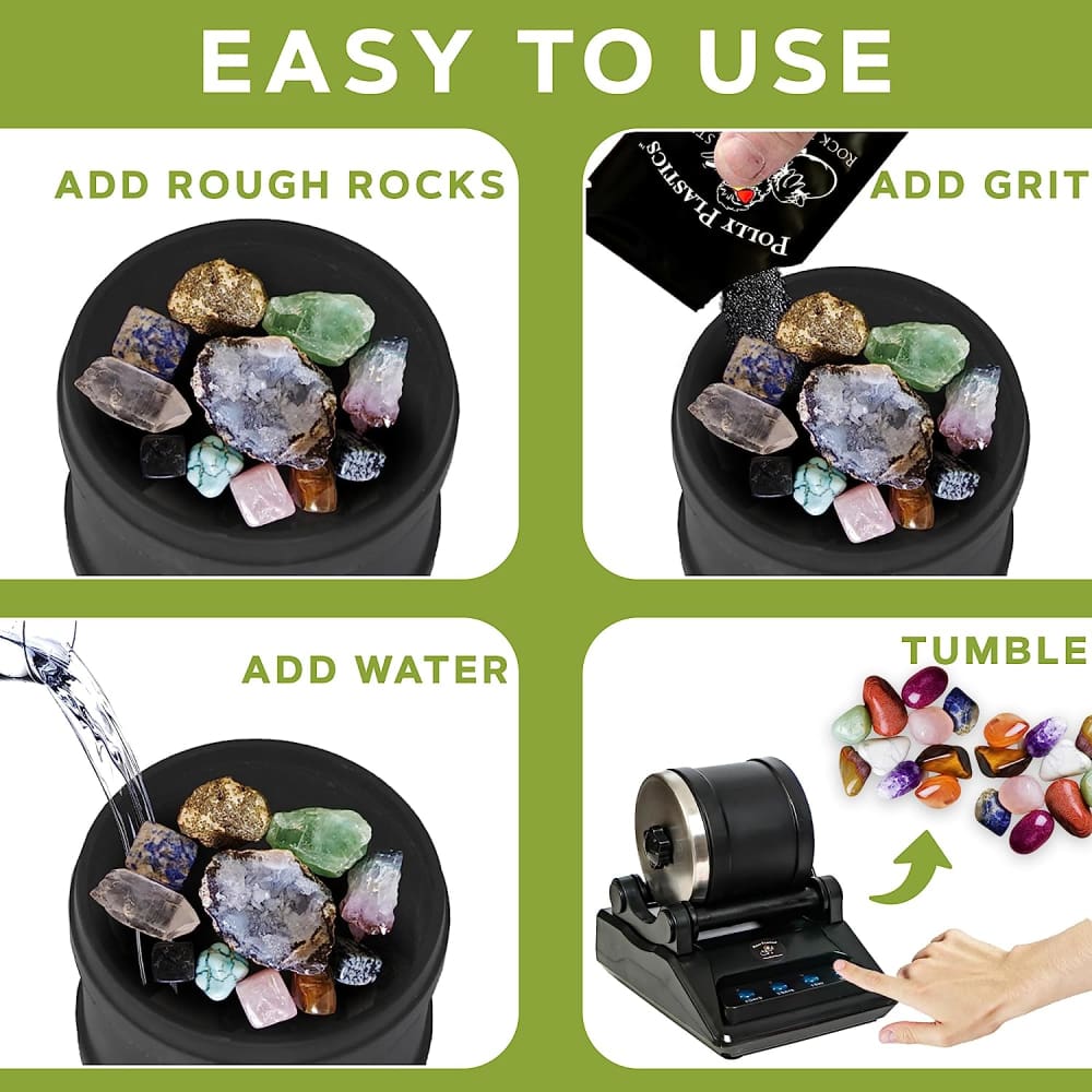 Rock Tumbler Starter Grit and Polish Kit – Lapidary Mart