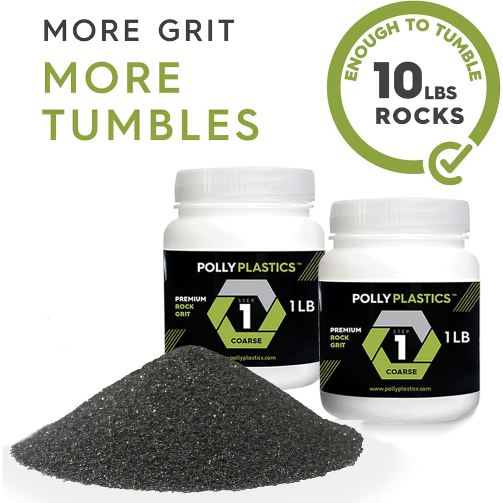 Rock Tumbling Grit – Two Pack Step #1 Coarse 60/90 Silicon Carbide - 2 Lbs. - Rock Tumbling